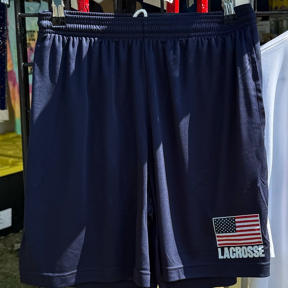 Lacrosse Dark Blue Athletic Shorts